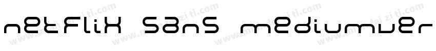 Netflix Sans MediumVersion 2001字体转换